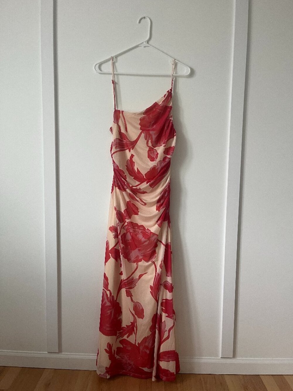 Petal & Pup Asymmetrical Floral Mid-Maxi Dress Large